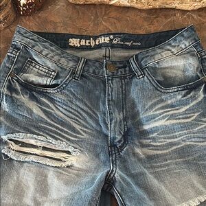 MACHINE Novelle Mode Distressed Denim Shorts